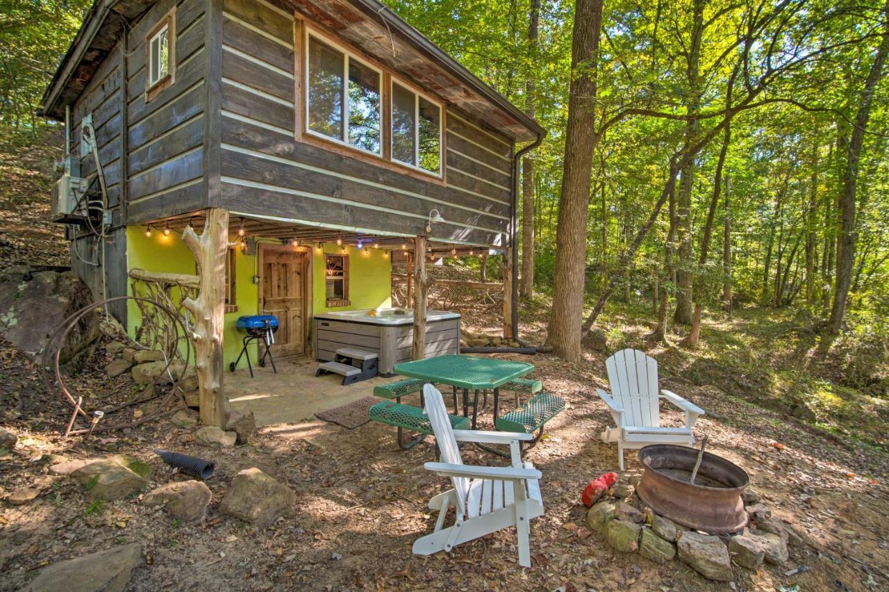 The Treehouse Cabin Creekside Home With Hot Tub! Summerville Exteriör bild