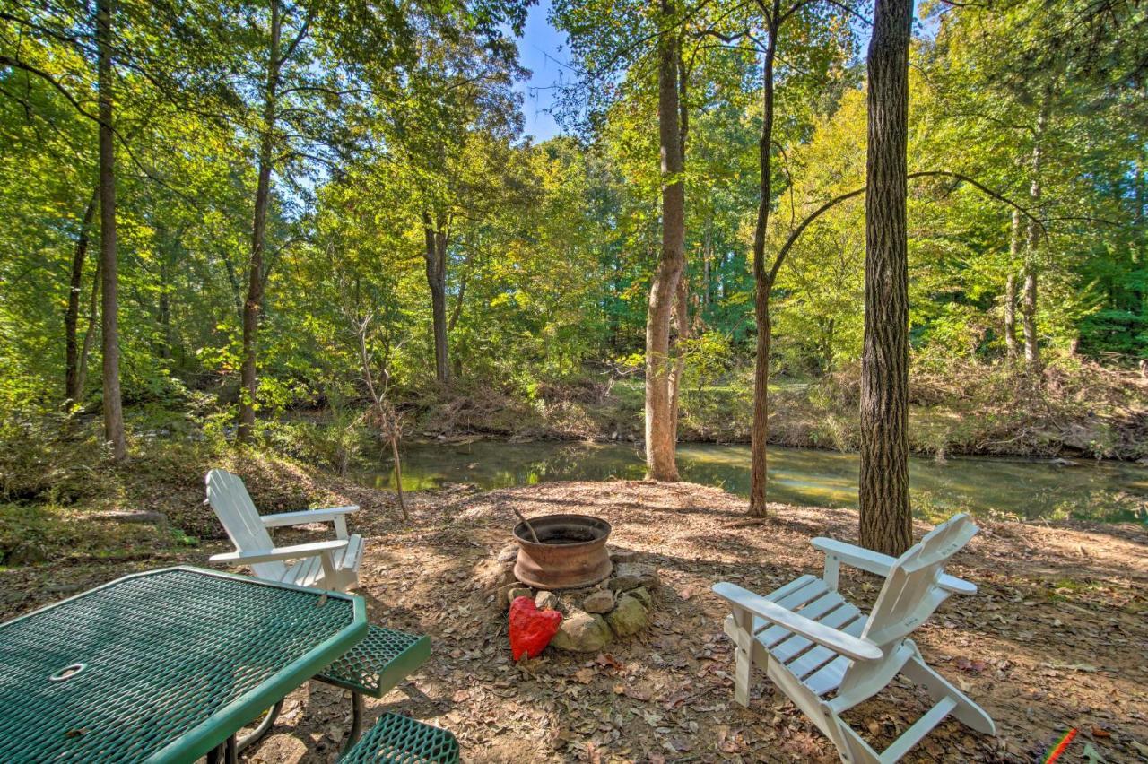 The Treehouse Cabin Creekside Home With Hot Tub! Summerville Exteriör bild