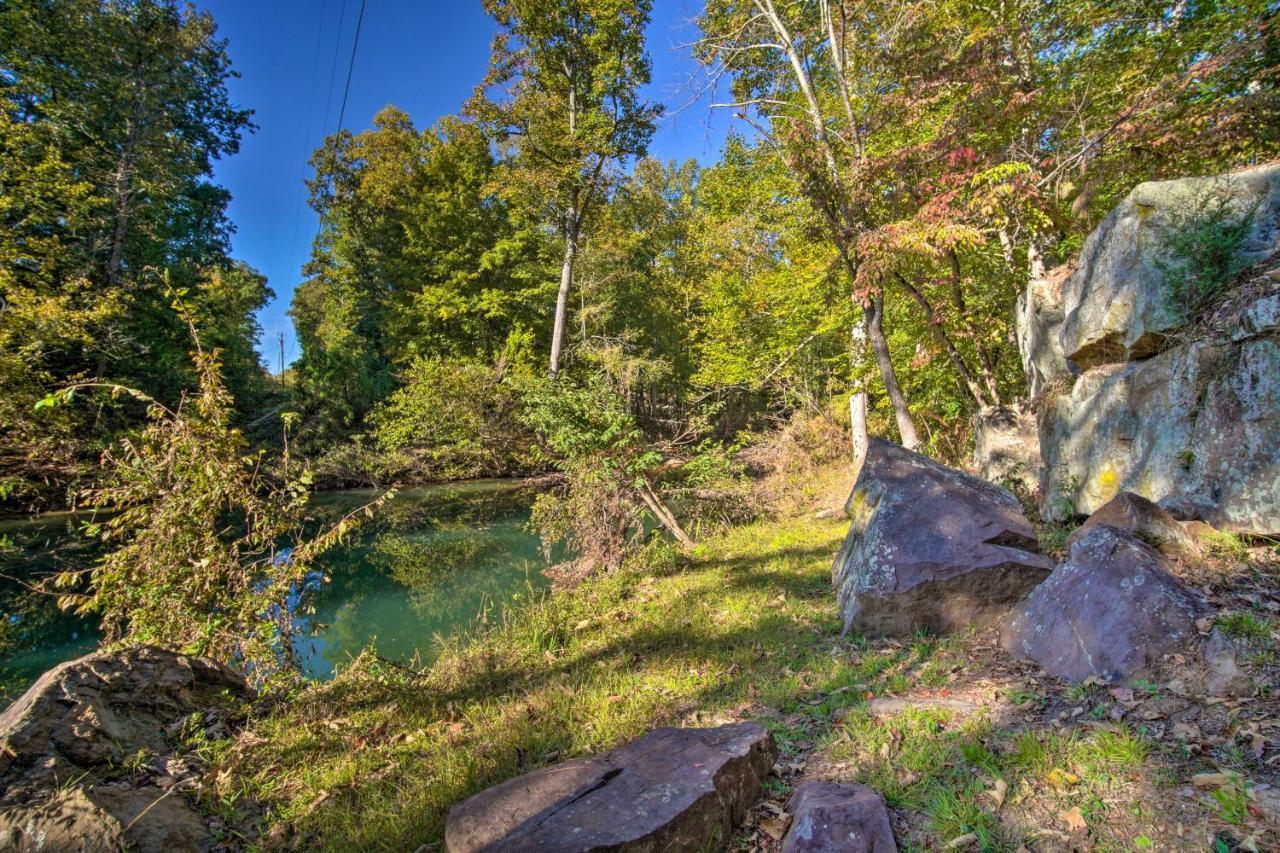 The Treehouse Cabin Creekside Home With Hot Tub! Summerville Exteriör bild